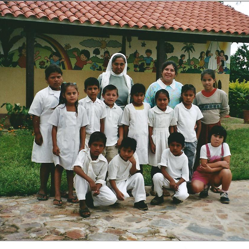 Förderklasse mit Schulrektorin