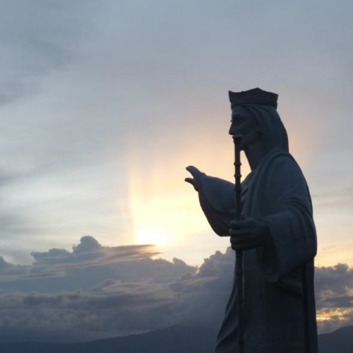 Jesusstatue in der Aldea