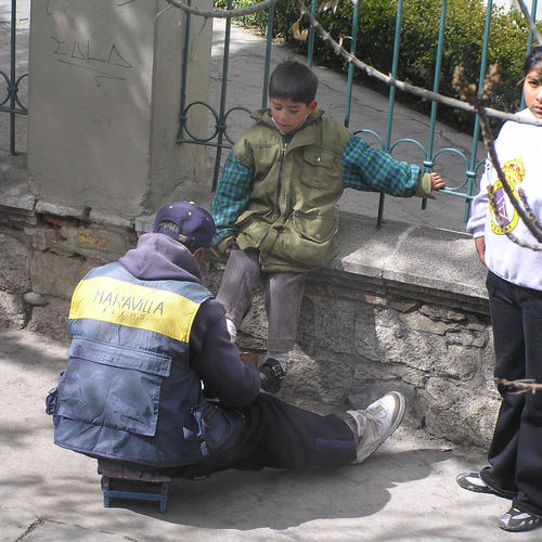 Schuhputzer in La Paz