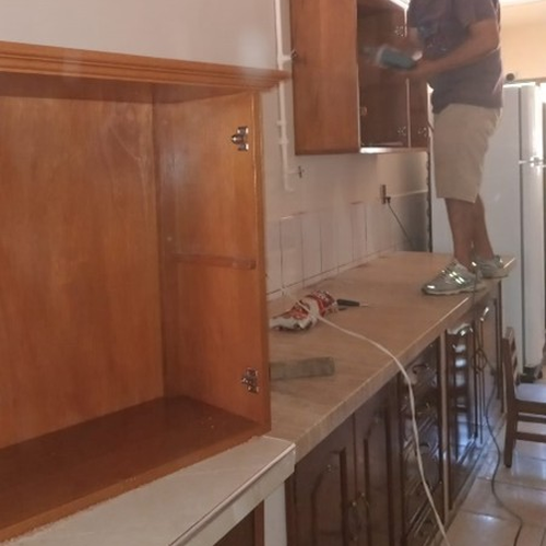 Renovierungsarbeiten in der Heimküche