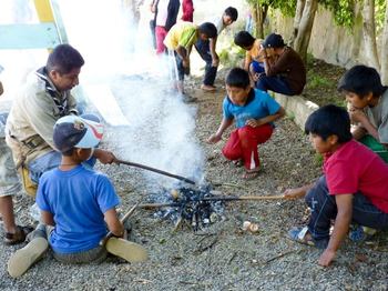 Neue Pfadfindergruppe in der Aldea 