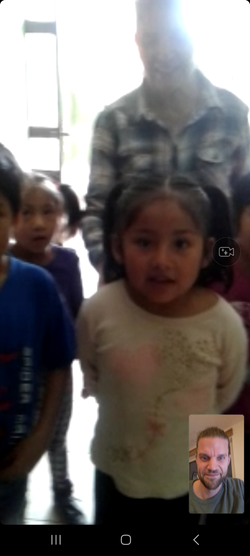 Videocall mit Bolivien